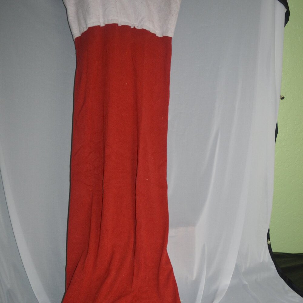 Giant extra large stocking over 4 ft red and white